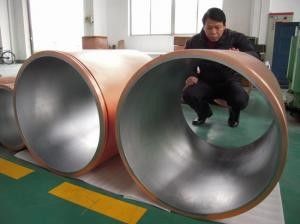 China Diameter 100-800mm Copper Mould Tube For CCM Thick Durable Use In Continuous Casting Machine supplier