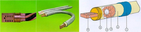 Ladle furnace Heavy - Current Water Cooled Power Cable Rated High Voltage With Hose Fit Surge Protection