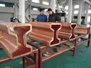China Standard H Beam Copper Mould Tube Tubing  Customised Sizes Copper Rectangular supplier